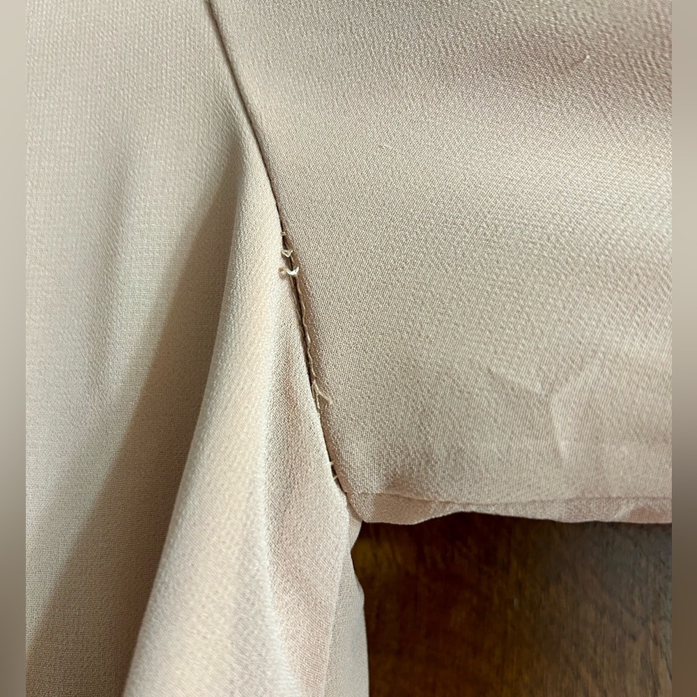 Dainty Jewells Canterbury Tea Style Tan Women's Dress - Picture 8 of 9